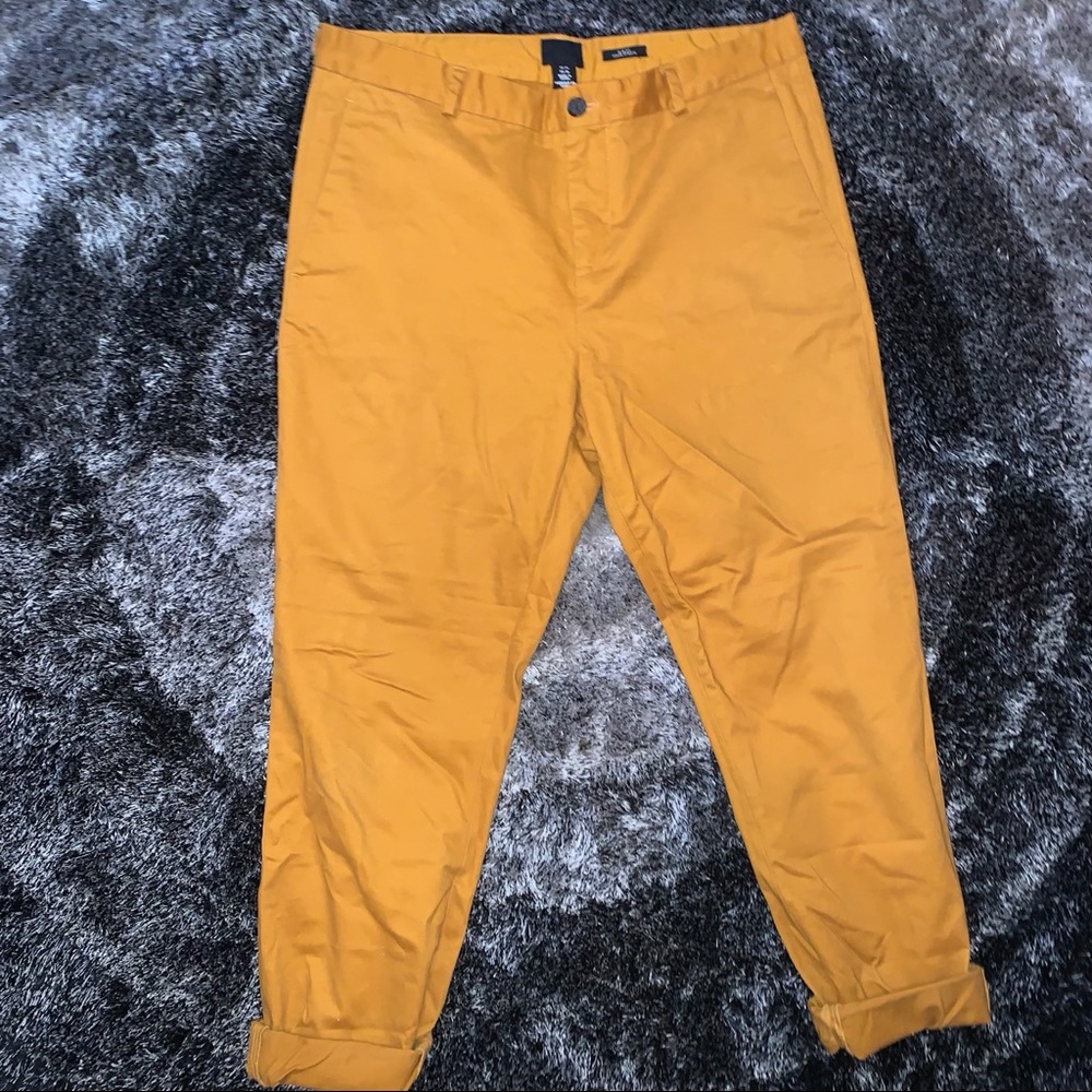 H&M mustard yellow pants